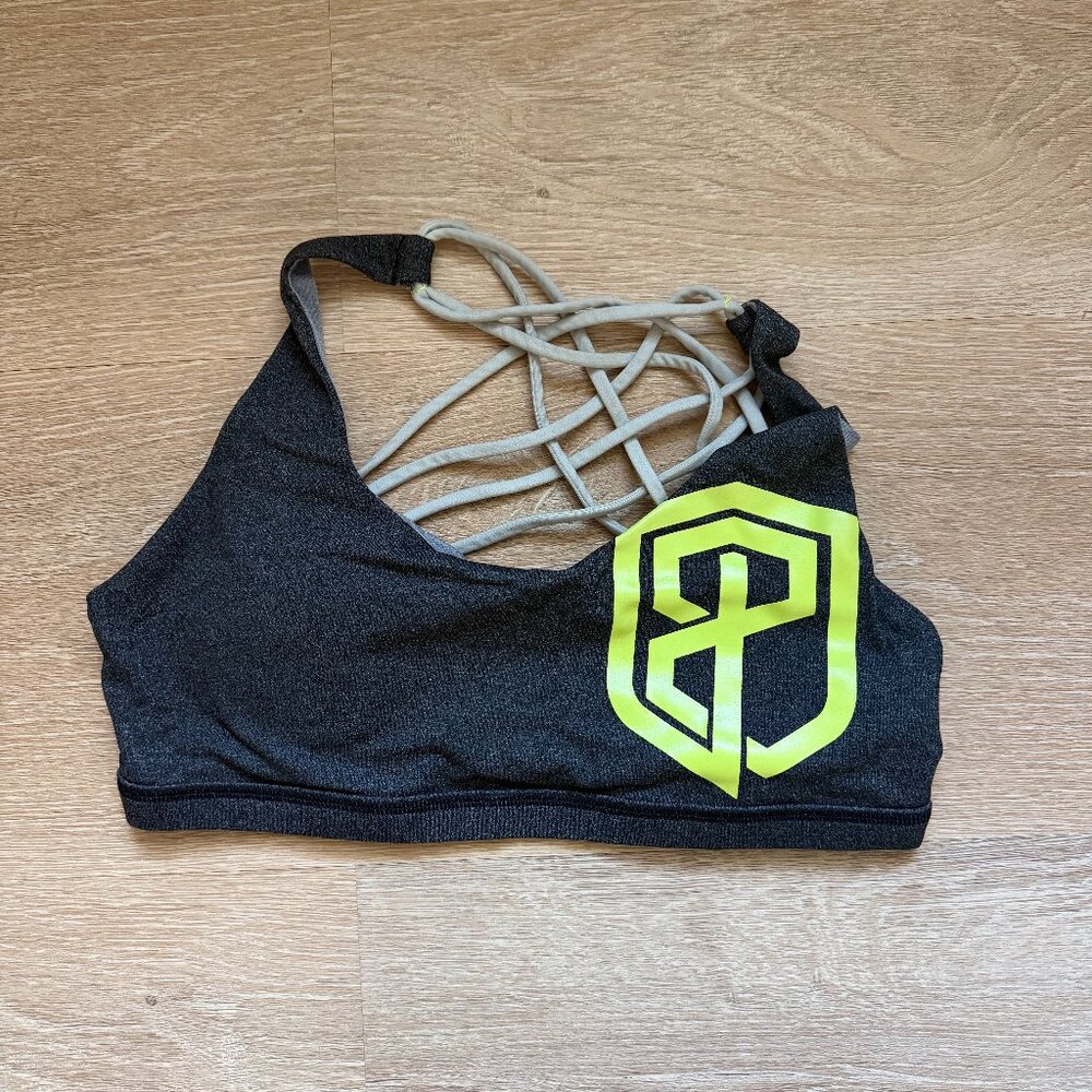 Vitality Sports Bra Brand Strength Blacklight Medium